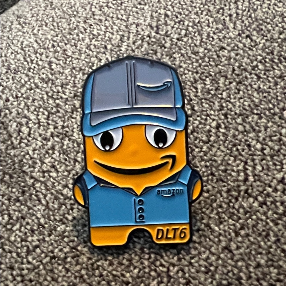Amazon Blue & Yellow Delivery Peccy Enamel Pin